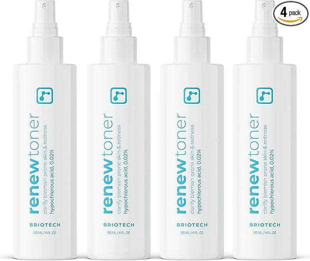 BRIOTECH Skin Renew Toner, Hypochlorous Acid Spray Topical Skin Spray for Face and Skin, Minimize Appearance of Blemishes,...
