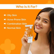 1% Hyaluronic Sunscreen SPF 50 Aqua Gel, PA++++, Lightweight, No white-cast for Broad Spectrum & Blue Light Protection for...