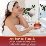 Retinol & Vitamin E Anti-Aging Eye Cream - Reduces Puffiness, Fine Lines & Crow’s Feet - Dermatologist Tested, Korean Skin...