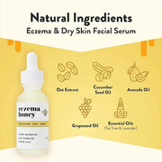ECZEMA HONEY Multi Peptide Eye Cream & Nourishing Face Serum - Bundle for Sensitive & Dry Skin - Cruelty Free - Product Image