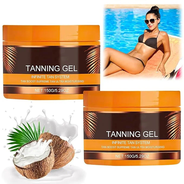 Luxury Intensive Tanning Gel,Natural Tanning Accelerator Cream,Beauty Brown Tanning Gel, Dark Tanning Gel Celyn Tanning Cr...