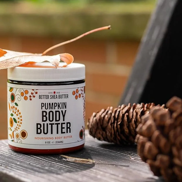 Pumpkin Body Butter with Organic Shea Butter | Pumpkin Spice Lotion for Women | Non Greasy Body Cream | Fall Body Care Fav...
