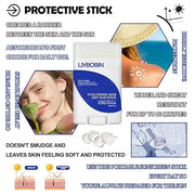 Hyaluronic Acid Moisturizing Sun Stick,SPF 50+ PA++++,Mineral Sunscreen Stick for Face,Beach Defense Sunscreen Stick,Trave...