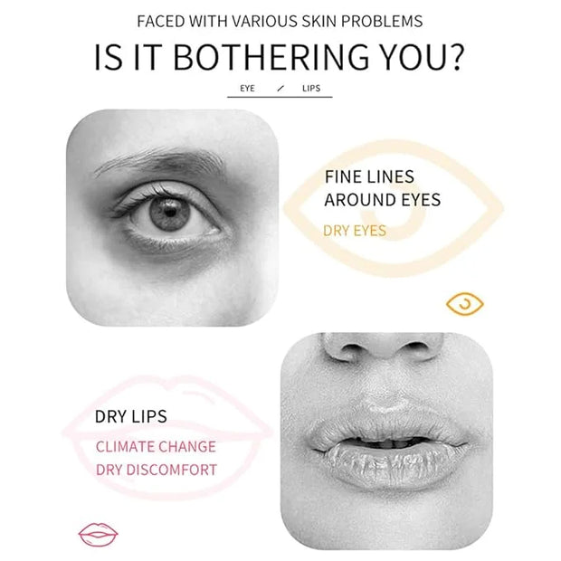15 Pairs Eye Mask and 15 Pcs Lip Mask, Under Eye Patches and Lip Pads, Anti Aging Eye and Lip Mask, Collagen Crystal Mask ...