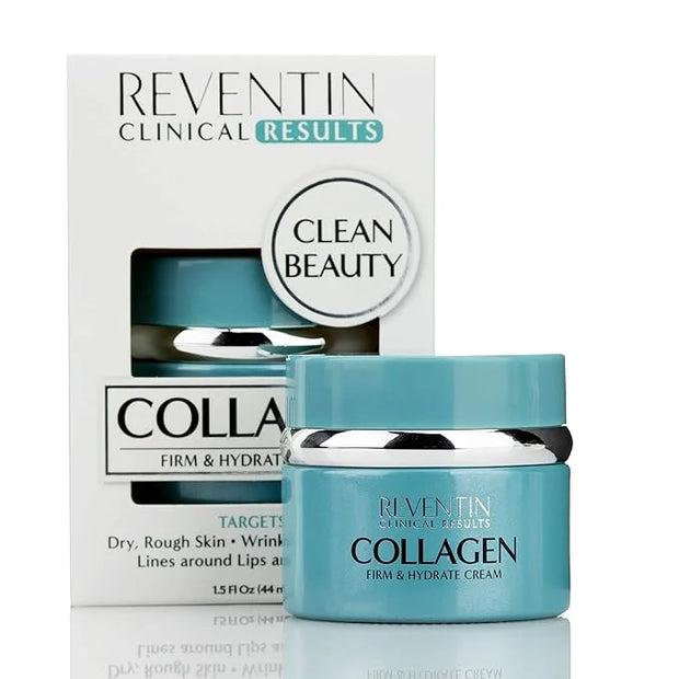 Clinical Results Firm & Hydrate Collagen Face Cream Targets Wrinkles, Fine Lines, Anti Aging Facial Moisturizer Collagen L...