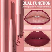 evpct 6Pcs Retractable Lip Liner Pencils Set Pack for Shaping & Sculpting Lips, Ruby Mauve Red Rose Nude Pink Plum Purple ...