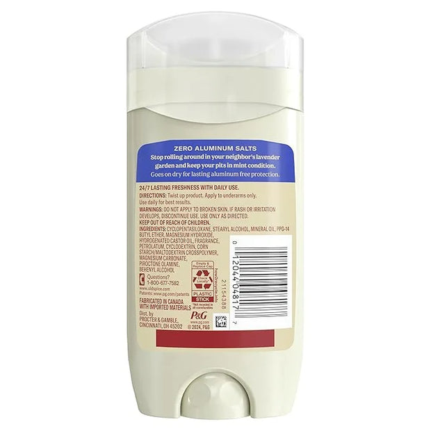 Old Spice GentleMan's Aluminum Free Dry Feel Deodorant for Men, 24/7 Lasting Freshness, Gentle on Skin with Skin Condition...