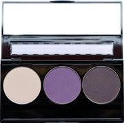 Off White, Matte Medium Lavender Violet, and Matte Deep Purple Vegan Eyeshadow Trio Palette; Talc, Paraben & Cruelty Free ...