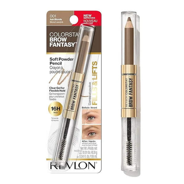 Revlon ColorStay Brow Fantasy, All In One Eyebrow Powder Pencil with Shaping Clear Gel, Gel Infused with Panthenol, Smudge...