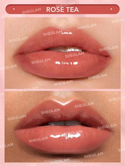 SHEGLAM Glaze Daze Lip Gloss Shiny Tinted Lip Gloss High Gloss Finish Plumping Lip Care Nourishing Not Easy to Fade Liquid...