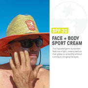 Raw Elements Mike Fields Face & Body Organic Sunscreen Tin SPF 30 - Non-Nano Zinc Oxide, Water-Resistant 80 Min, Reef Safe...