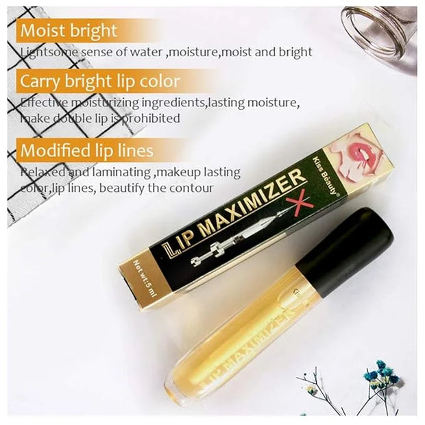 GL-Turelifes Lip Plumper Lip Gloss, Lip Maximizer Balm Plumper Lip Extreme Volume, Heathly Enhancer Hydrated Lips, Moistur...
