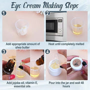Natural Eye Cream- 26Pcs DIY Eye Cream Making Kit, Under Eye Cream for Wrinkles and Bags Skin Care Treatment with Vitamin ...