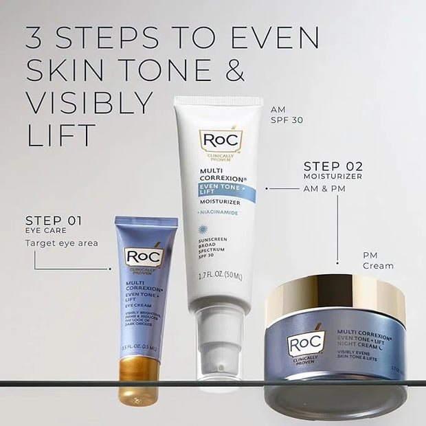 RoC Multi Correxion 5 in 1 Anti-Aging Daily Face Moisturizer with Broad Spectrum SPF 30 & Shea Butter, Skin Care Routine, ...