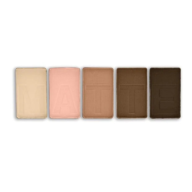 L.A. COLORS 5 Color Matte Eyeshadow Palette, Tan Khaki CEM478 - Product Image