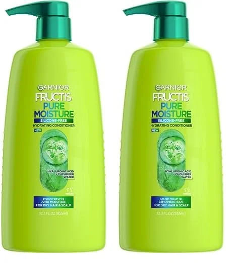 Garnier Fructis Pure Moisture Hydrating Conditioner for Dry Hair and Scalp, 32.3 Fl Oz, 1 Count (Packaging May Vary) (Pack...