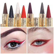 Kaely 2Pcs Red Dark Red Gel Eyeliner Pencil Set,Waterproof Color Colored Eye Liner Crayon,Cat Eye Stencil Gothic Halloween...