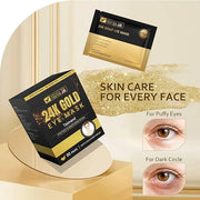 Under Eye Patches (30 Pairs), 24K Gold Under Eye Mask for Puffy Eyes, Dark Circles,Bags and Wrinkles with Collagen,Relieve...