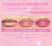 2PCS Cosmetics Color Changing Lip Oil V2, Magic Color Changing Lip Oil Cosmetics, Plumping Lip Oil Moisturizing Lip Gloss,...