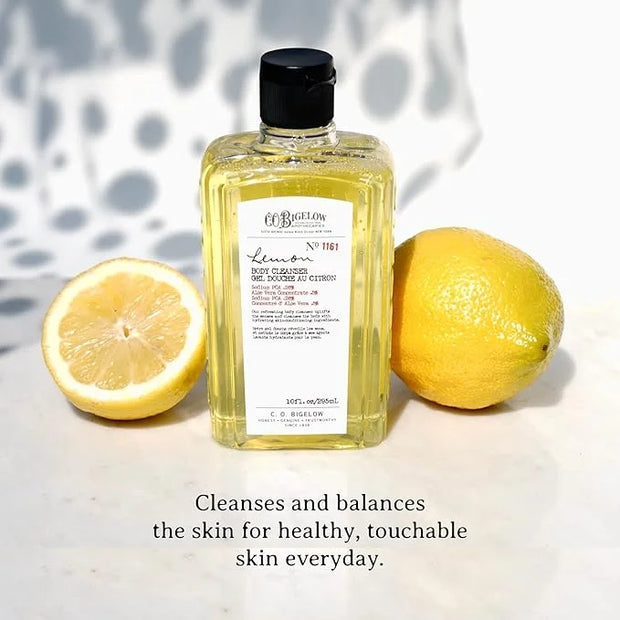 C.O. Bigelow Body Cleanser - No. 1161 - Moisturizing Lemon Body Wash for Men & Women with Aloe Vera, Sodium PCA, and Glyce...
