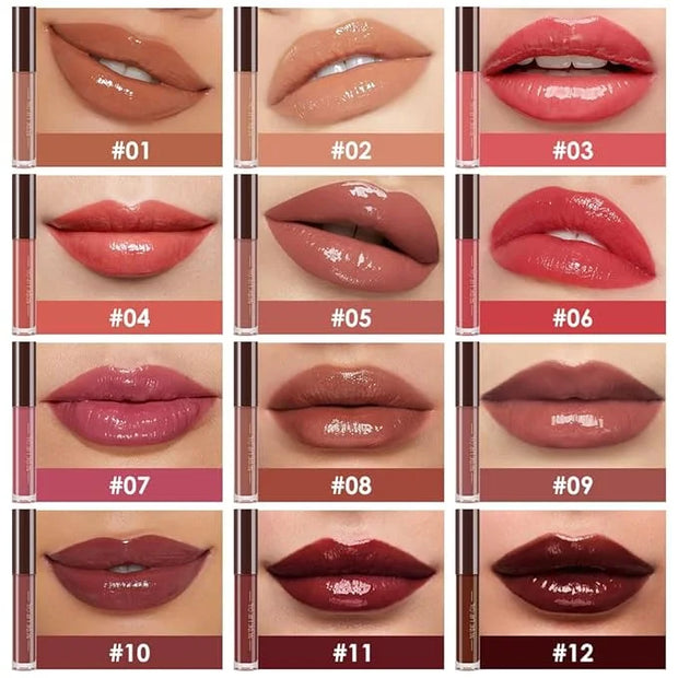 Hydrating Lip Glow Oil, Plumping Lip Oil, Tinted Lip Plumper Gloss,Younger-Looking Lips | Nourishing Long Lasting Non-Stic...