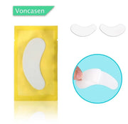 100 Pairs Set Under Eye Pads, Comfy and Cool Under Eye Patches Gel Pad for Eyelash Extensions Eye Mask Beauty Tool (Gold) ...