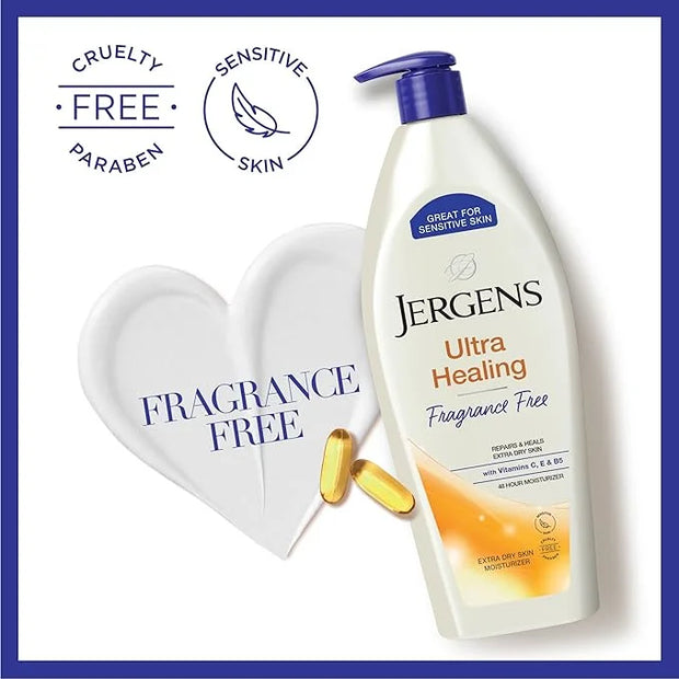 Jergens Ultra Healing Dry Skin Lotion, Hand and Body Moisturizer for Quick Absorption into Extra Dry Skin with Hydralucenc...