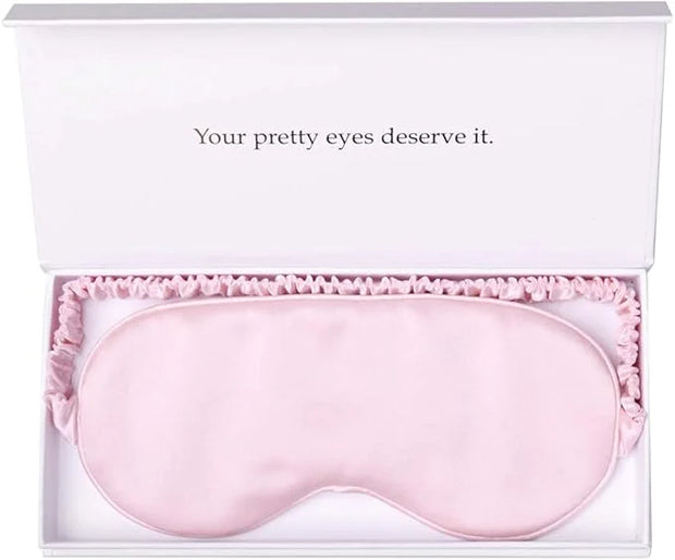 Silk Sleep Mask Light Blocking Luxury 100% Mulberry 19mm Silk Eye Mask Eye Cover Blindfold Ultra Soft Light & Comfy Anti A...