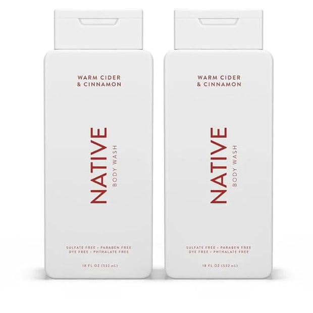 Native Body Wash for Men & Women, Seasonal | Sulfate, Paraben, and Dye Free, with Naturally Derived Clean Ingredients Leav...