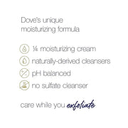 Dove Scrub for Silky Skin Oatmeal & Calendula Oil Body Scrub Exfoliates & Gives Lasting Nourishment 10.5 oz 4 Count - Prod...