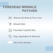 Forehead Wrinkle Patches, 15 PCS Face Tape for Wrinkles, Kinesiology Tape for Face, Facial Myofascial Lift Tape for Frown ...