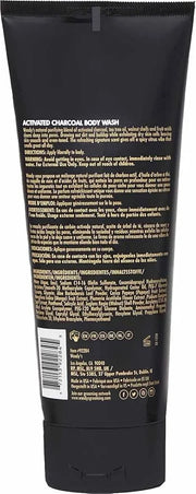 Woody's Activated Charcoal Body Wash for Men - Deep Cleansing, Exfoliating Face & Body Wash, Hydrating Formula with Walnut...