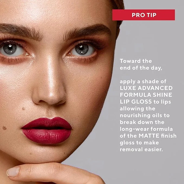 Mirabella Luxe Advanced Formula Matte Lip Gloss, Richly Pigmented Long-Wear and Full-Coverage Liquid Lipstick, Matte Lipst...