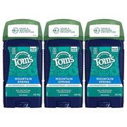 Tom's of Maine Antiperspirant Deodorant for Men, Mountain Spring, 2.8 oz. 3-Pack - Product Image
