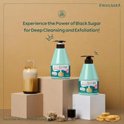WELCOS Kwailnara Dalgona Milk Body Lotion & Body Wash Set – Energizing & Moisturizing Korean Skincare Set with Dalgona Ext...