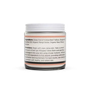 All Natural Whipped Tallow Balm – 100% Grass-Fed Beef Tallow, Organic Ingredients, Handmade Face + Body Moisturizer & Loti...