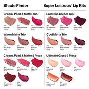 Revlon Super Lustrous 5-Piece Lipstick Gift Set, High Impact, Moisturizing, 460 Blushing Mauve & 430 Soft Silver Rose (Pea...