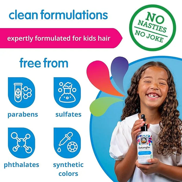 SoCozy 2-in-1 Detangler & Leave In Conditioner Spray (8 Fl Oz, Pack Of 2) - Hair Detangler & Conditioner for Kids with Ker...