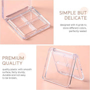 Beaupretty Empty Lipstick Palette，2 Pieces Empty Lipstick Box