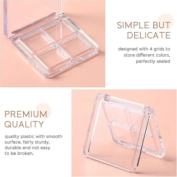 Beaupretty Empty Lipstick Palette，2 Pieces Empty Lipstick Box