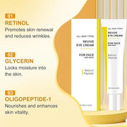 2PCS Revive Eye Cream,Revive Eye Cream For Neck, Reduces Wrinkles Firming & Hydrating Cream for All Skin Types - Product I...