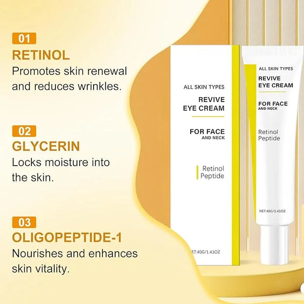 2PCS Revive Eye Cream,Revive Eye Cream For Neck, Reduces Wrinkles Firming & Hydrating Cream for All Skin Types - Product I...