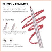 evpct Silky Lip Liner Pencil Retractable, Red Brown Smooth Lip Liner Creamy Velvet Lipliner Long-Lasting for Korean Makeup...
