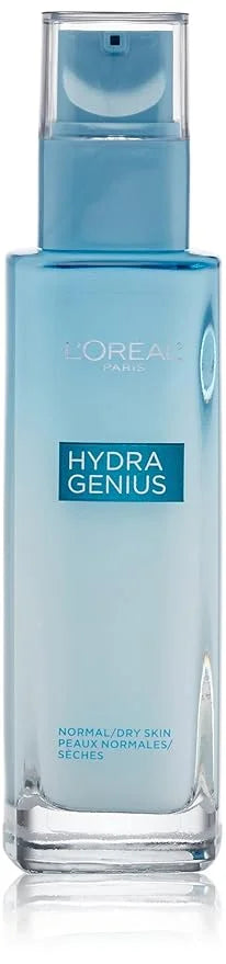L’Oreal Paris Skincare Hydra Genius Daily Liquid Care Oil-Free Face Moisturizer for Normal to Dry Skin, Hyaluronic Acid Mo...