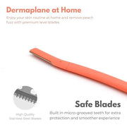 Chaosss &., Facial Fuzz-Free Razor, Eyebrow Trimmer Chaosss Co. Professional Exfoliating Dermaplaning Tool, Peach Fuzz Sha...