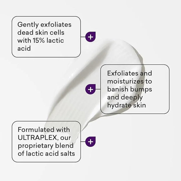 AmLactin KP Bumps Be Gone - 3 oz Keratosis Pilaris Moisturizing Cream with 15% Lactic Acid - Exfoliator and Moisturizer fo...