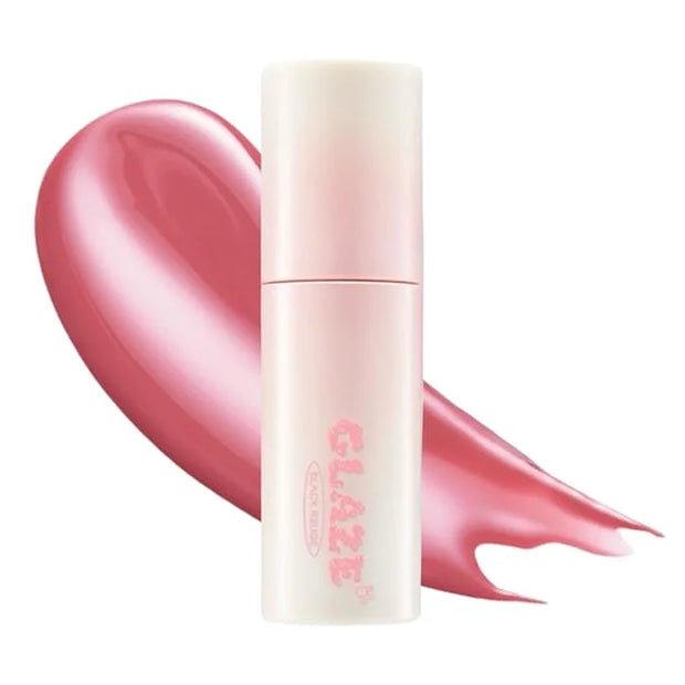 Chewy Lip Glaze, High Shine Lip Gloss, Korean Beauty (GZ03 Rose Bebe, 3.5 grams) - Product Image
