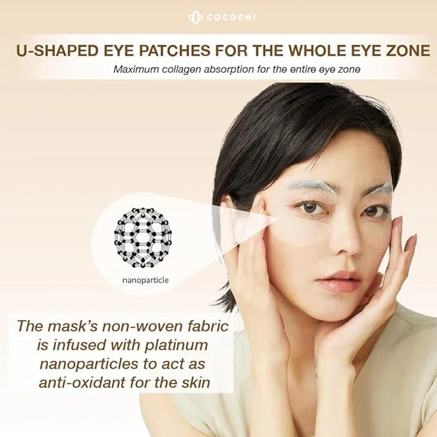 AG Ultimate U-Shaped Firming Eye Patches 5 Pairs, Hydrating Under Eye Mask Pads, Under Eye Patches for Puffy Eyes and Dark...