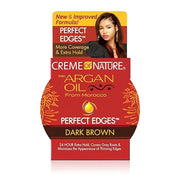 Creme of Nature with Argan Oil From Morocco Perfect Edges Hair Gel, 24 Hour Hold with Moisture and Exotic Shine, Dark Brow...
