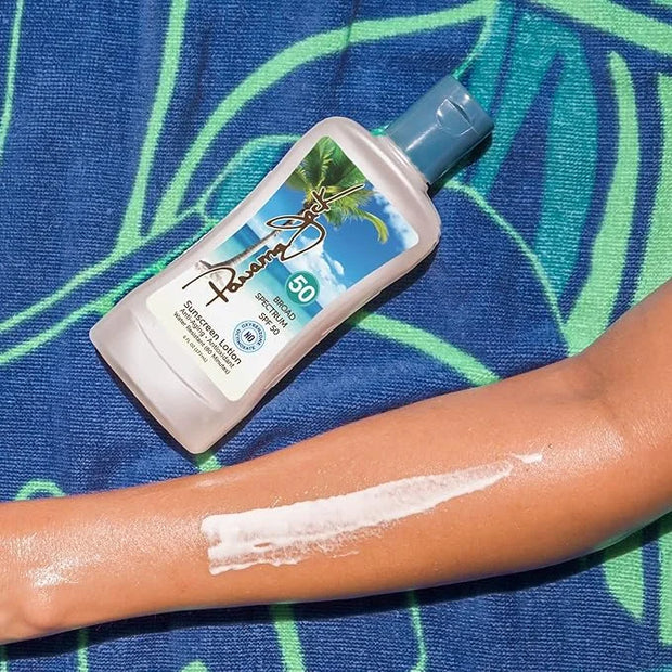 Panama Jack Sunscreen Suntan Lotion - SPF 50, Broad Spectrum UVA/UVB Protection, PABA, Paraben, Gluten & Cruelty Free, Wat...